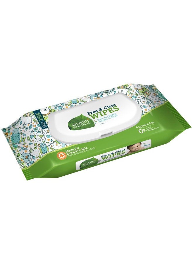 Seventh Generation Baby Wipes - Unscented - 30 ct - Image 1