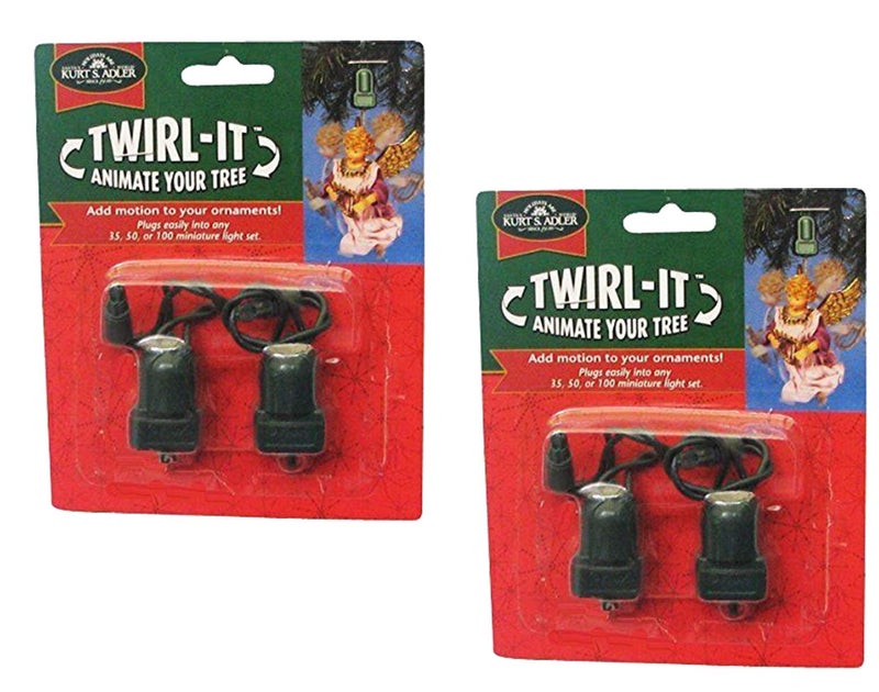 Kurt Adler TwirlIt Motor Pigtails Set of 4