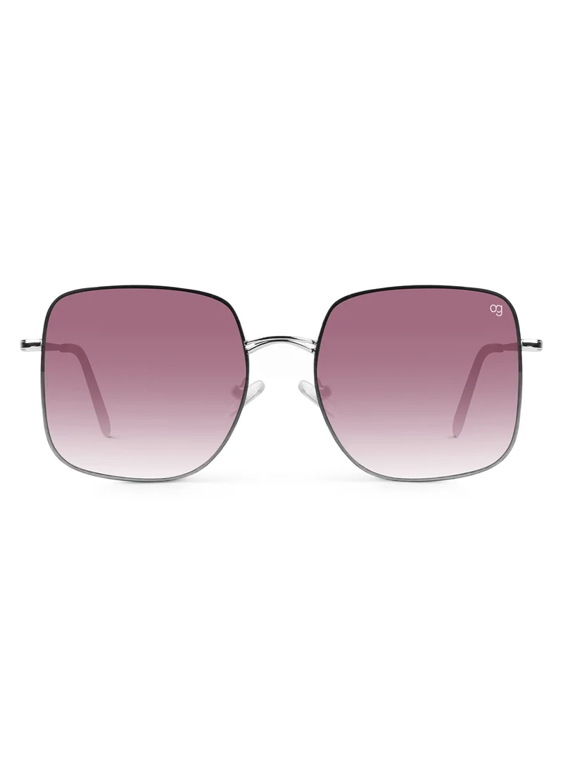 Woggles Latest & Stylish UV Protected Ray Purple Square Sunglasses for Men & Women
