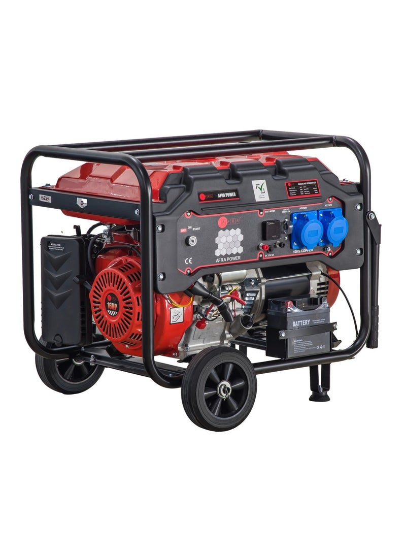 AFRA Petrol Generator 8500W, 8KW Rated 8.5KW Max Output Gasoline Generator, 458cc 4 Stroke Engine, Electric Start, Heavy Duty Backup Generator for Home, Farm & Construction, 1 Year Warranty, AFT-8500 - Image 1