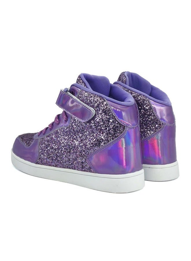 Wooowyet Glitter Shoes for Kids High Top Sparkle Sequins Sneakers for Boys Girls Gift Party Birthday Christmas Hallowmas - Image 4