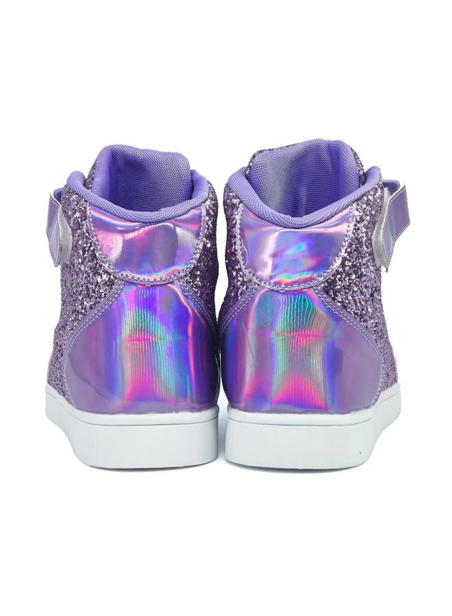 Wooowyet Glitter Shoes for Kids High Top Sparkle Sequins Sneakers for Boys Girls Gift Party Birthday Christmas Hallowmas - Image 5