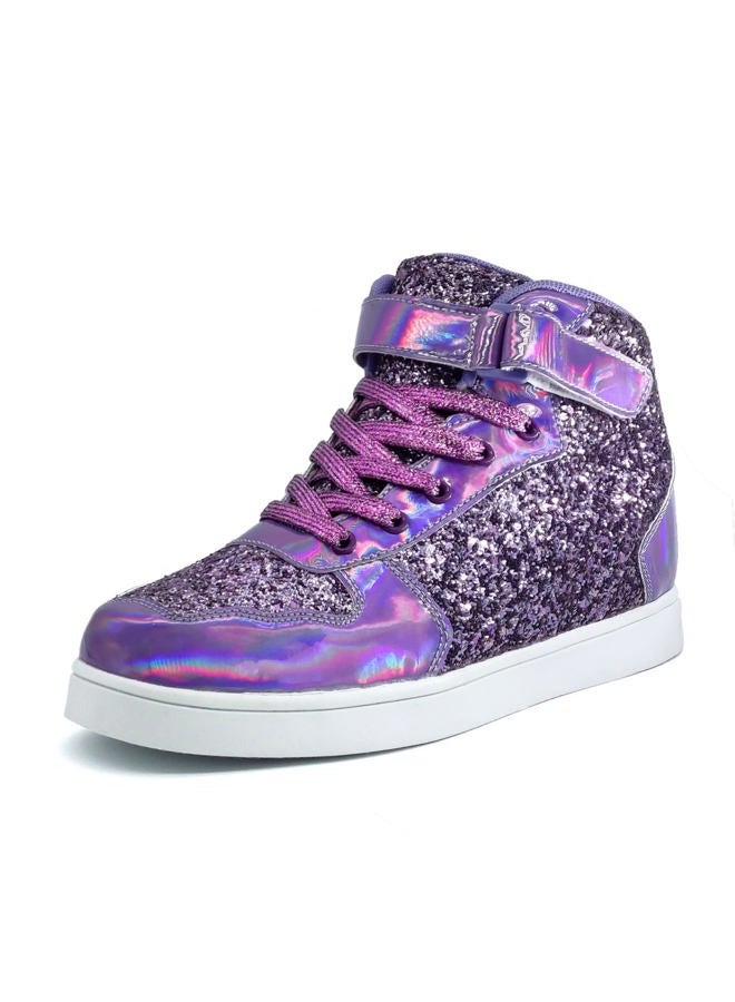 Wooowyet Glitter Shoes for Kids High Top Sparkle Sequins Sneakers for Boys Girls Gift Party Birthday Christmas Hallowmas - Image 1