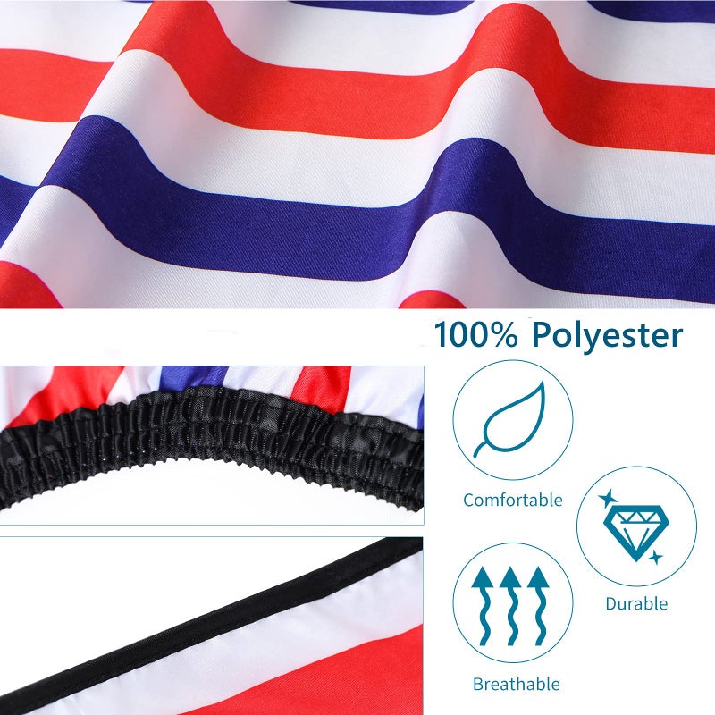 YELEGAI Professional Hair Cutting Cape with Neck Duster Brush, Large Size Salon Barber Cape for Men, Women and Kids(Multicolor Stripes) - Image 3