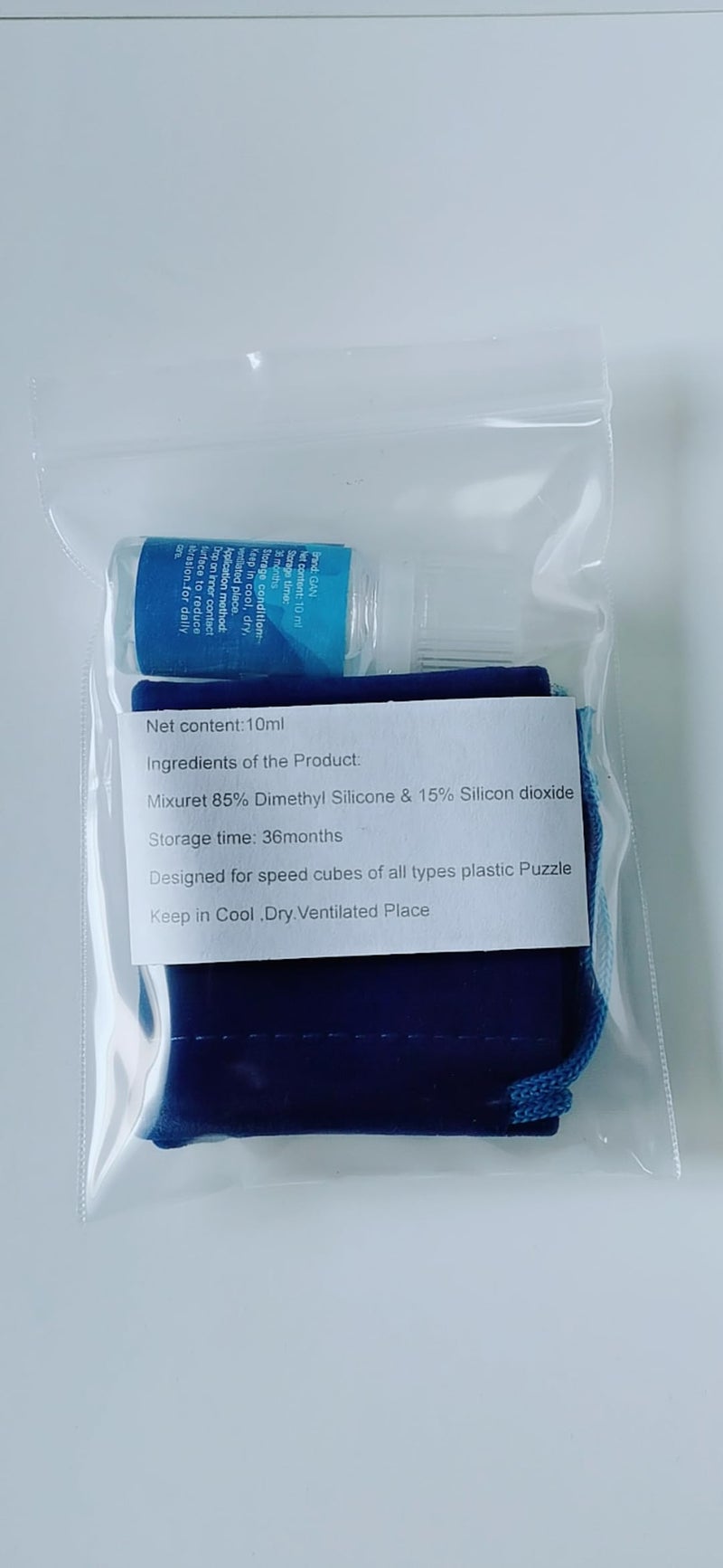 Cuberspeed Gan Blue Cube Bag & Gan Cube Lube Professional Speed Cube Lube Lubricant Oil 10ML - Image 4
