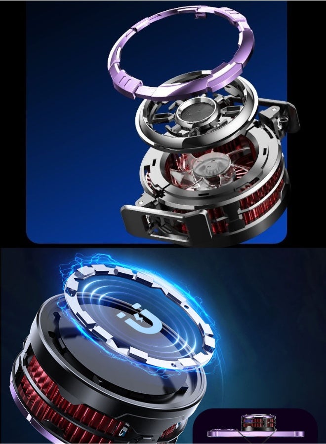 مبرد هاتف محمول مغناطيسي شبه موصل - مروحة تبريد بيلتير سريعة للألعاب والبث ومدونات الفيديو	منع ارتفاع درجة الحرارة الشامل - Image 3