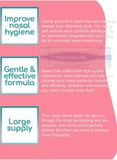 General Need 1 Box of 40Pcs Nasal Rinse Salt Packets Buffered Salt Mix compatible Nasal Wash Systems，Valentine's Day, Mother's Day, Outdoor  - Image 3