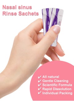General Need 1 Box of 40Pcs Nasal Rinse Salt Packets Buffered Salt Mix compatible Nasal Wash Systems，Valentine's Day, Mother's Day, Outdoor  - Image 5