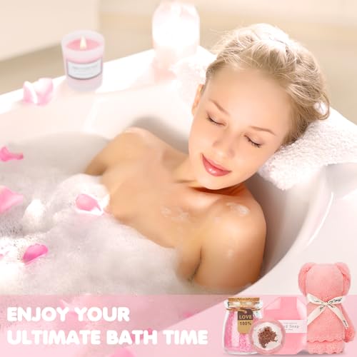 Hangerspace Birthday and Get Well Gifts for Women - Relaxing Spa Care Package With Luxury Flannel Blanket, Light-Up Rose Flower - Unique Self Care Gift Basket for Mom, Wife, Friends - Image 5