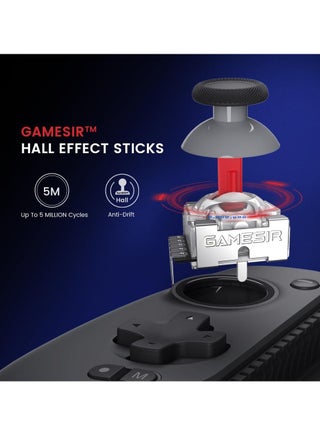 Galileo G8 Plus Bluetooth Mobile Game Controller for Switch & iOS & Android & Tablets, Wireless Gamepad with Hall Effect Joysticks/Hall Trigger, Play Minecraft, Genshin Impact, Call of Duty Mobile - view 3
