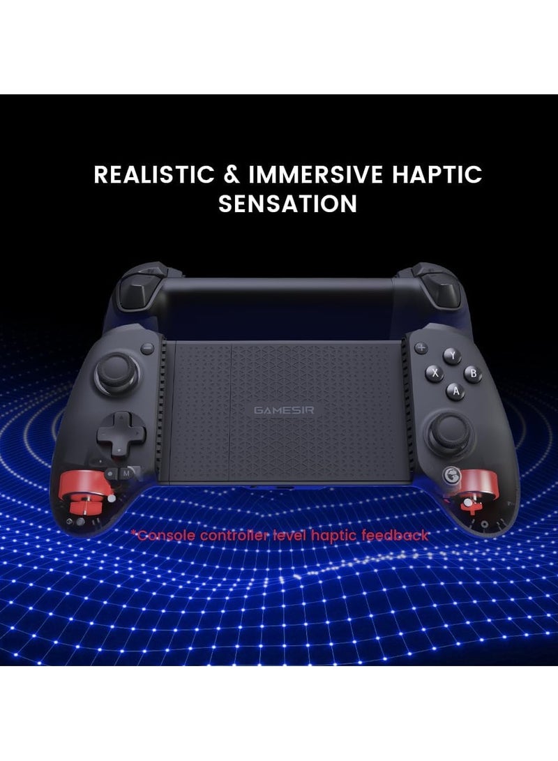 جيم سير وحدة تحكم ألعاب الهاتف المحمول Galileo G8 Plus Bluetooth لأجهزة Switch وiOS وAndroid والأجهزة اللوحية، لوحة ألعاب لاسلكية مع عصي تحكم Hall Effect / Hall Trigger، العب Minecraft وGenshin Impact وCall of Duty Mobile - Image 4