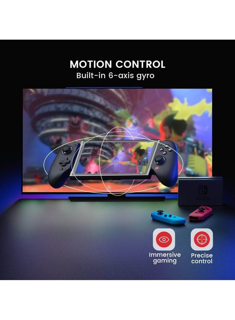 جيم سير وحدة تحكم ألعاب الهاتف المحمول Galileo G8 Plus Bluetooth لأجهزة Switch وiOS وAndroid والأجهزة اللوحية، لوحة ألعاب لاسلكية مع عصي تحكم Hall Effect / Hall Trigger، العب Minecraft وGenshin Impact وCall of Duty Mobile - Image 5