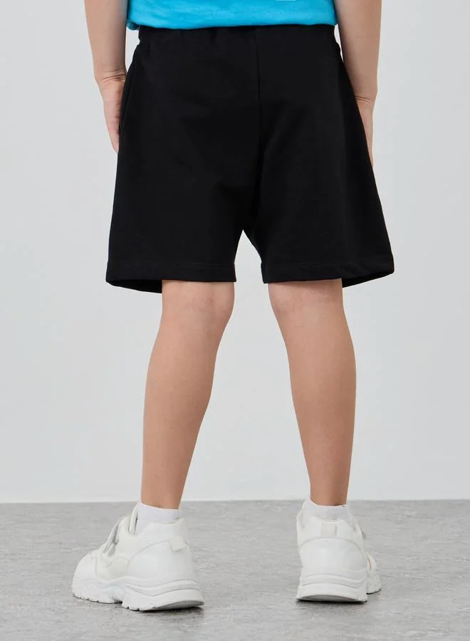 Styli Styli Sonic Graphic Print Shorts with Drawstring