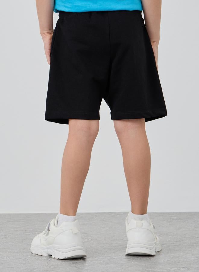 Styli Styli Sonic Graphic Print Shorts with Drawstring  - Image 4
