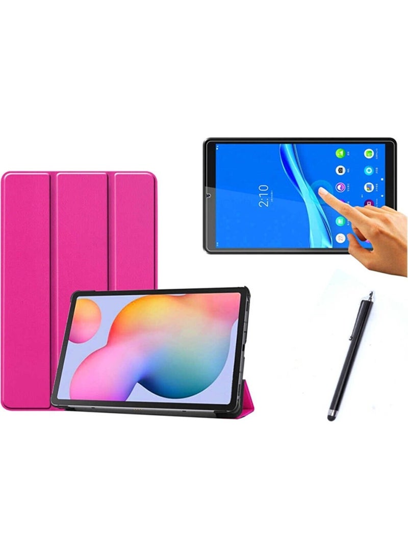 Nezih Case - Lenovo M10 TB-X306F ZA6W0026TR Compatible Slim Back Pu Leather Smart Cover Case Set - Image 1