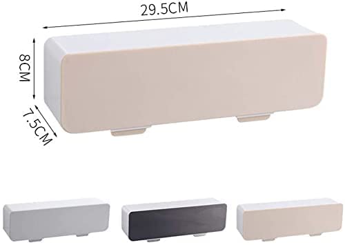 BESTOTTAM Wall Mounted Spice Storage Box With Spoon For Kitchen Multipurpose Self Adhesive Seasoning Masala Spice Rack Shelf With Coverplastic spice rack masala organiser1pcs - Image 4