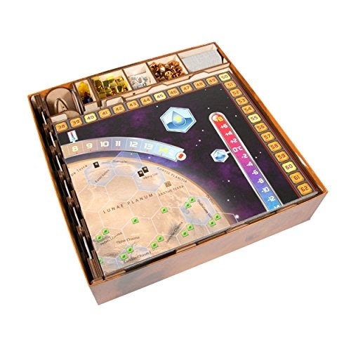 The Broken Token Terraforming Mars Compatible Base Game Organizer - Wood Storage Box with Multiple Trays & Card Shoe - Wooden Game Organizer - Image 3