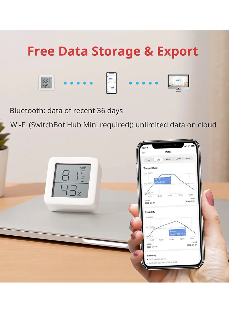 SwitchBot Smart Hygrometer Thermometer Bluetooth Wireless Room Temperature Humidity Sensor  - Image 3