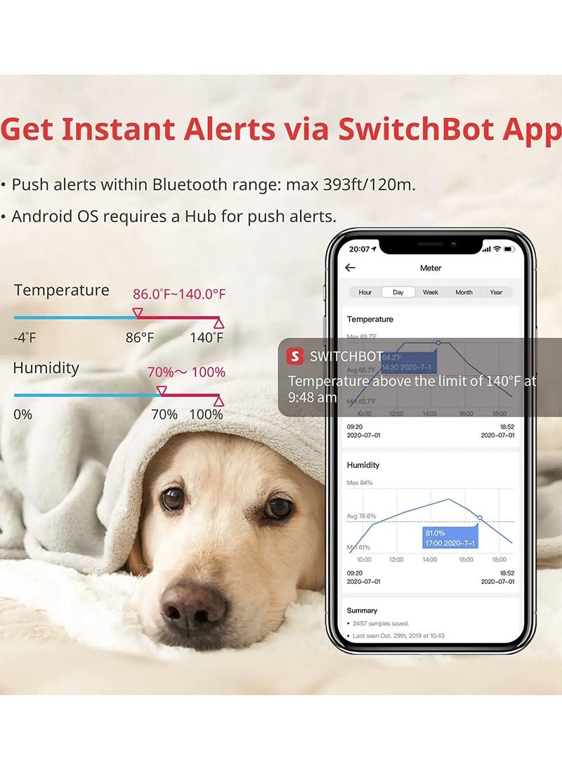 SwitchBot - Smart Hygrometer Thermometer Bluetooth Wireless Room Temperature Humidity Sensor - Image 1