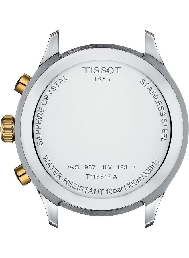 TISSOT Men's Green Dial Chrono XL Stainless Steel Casual Watch T1166172209100 - Image 3