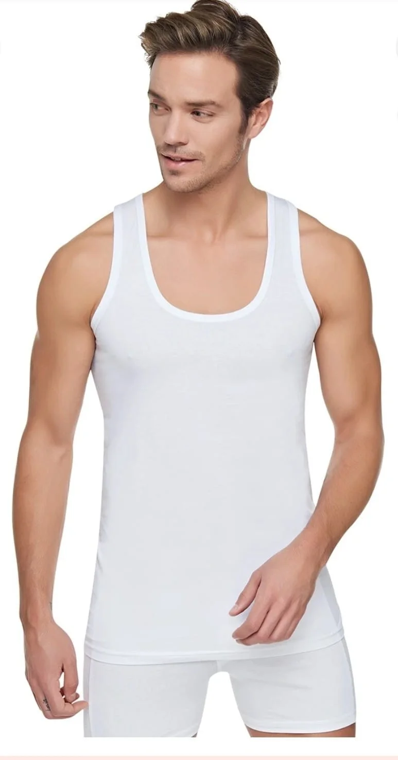Tutku Men's White Undershirt Men's Undershirt White Undershirt Undershirt