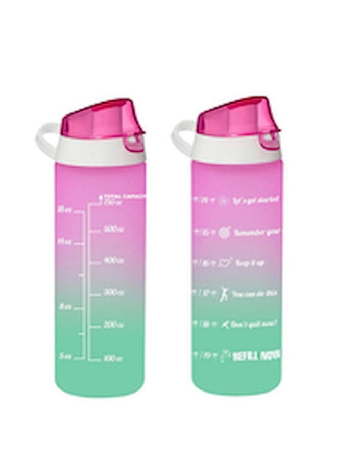 HEREVIN زجاجة رياضية مطلية بألوان متدرجة قد تختلف الأشكال المتنوعة