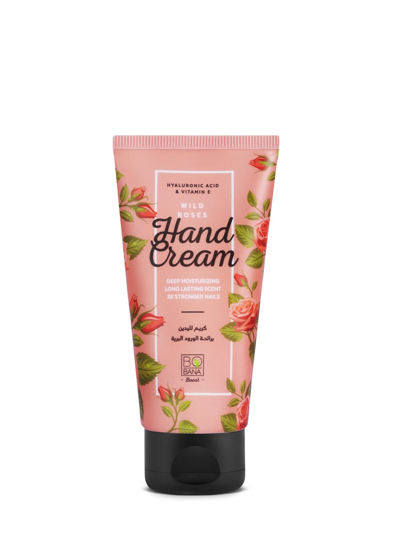 BOBANA Hand Cream with Wild Roses, 50ml 