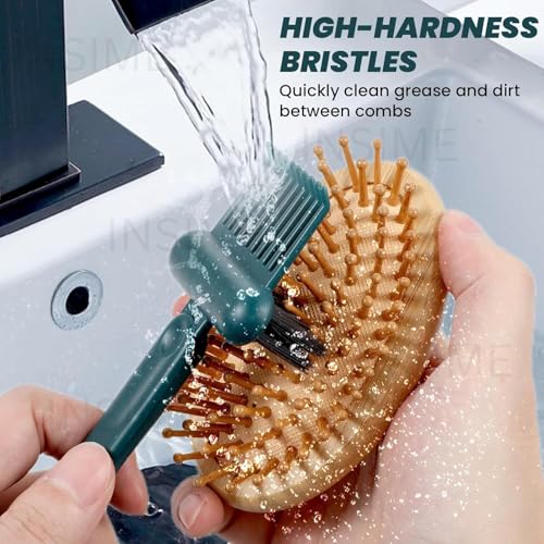 INSIME 2 in 1 Premium Hair brush cleaner | Comb cleaner brush tool Hairbrush Cleaner | Effective hair cleaning brush comb for easily Removing Hair and Dust from combs and brushes - Image 5