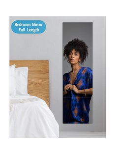 Generic Full length wall mirror, long mirror for living room and bedroom, acrylic decorative tiles, extra thick 1.3 cm, 30*30 cm*4 pack, door full length mirror, home gym wall mounted fitness mirror  - Image 4