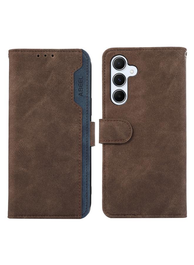 اس-توب جراب لهاتف Samsung Galaxy S24+ 5G ABEEL جراب هاتف جلدي مغناطيسي RFID ملون - Image 1