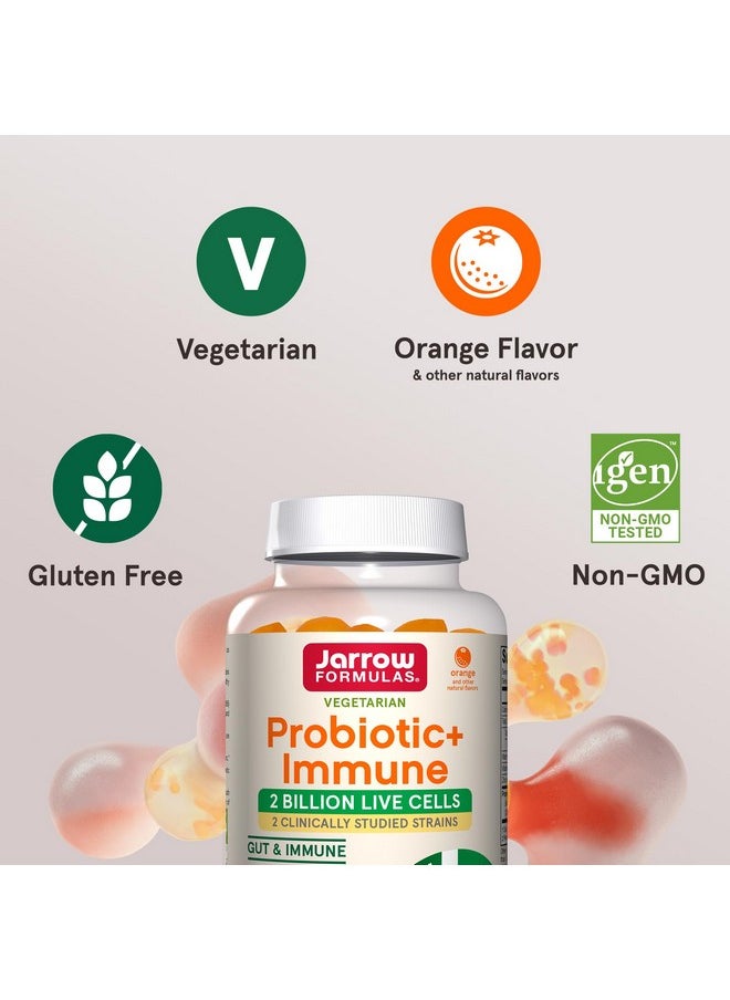 jarrow formulas Jarrow Formulas Probiotic+ Immune Gummies, 2 Billion CFU Supplement for Digestive Health and Immune Support, 90 Orange Flavor Probiotic Gummies, 45 Day Supply,12 Packs  - Image 5
