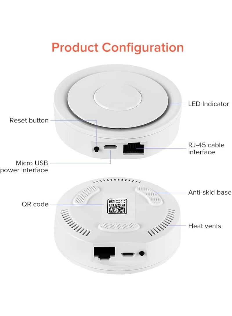 Cobest Tuya Zigbee 3.0 Hub Gateway, Wired Zigbee3.0 Tuya Gateway Compatible, WiFi Smart Home Hub, Smart Life APP Wireless Remote Controller Works With Alexa Google Home - Image 3