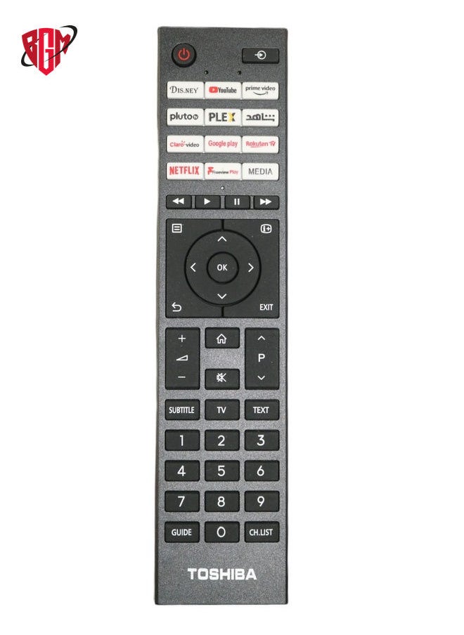 Generic Toshiba Smart TV Remote - CT -95704 استبدال التحكم عن بُعد لـ Toshiba 4K LED LCD Smart TV 