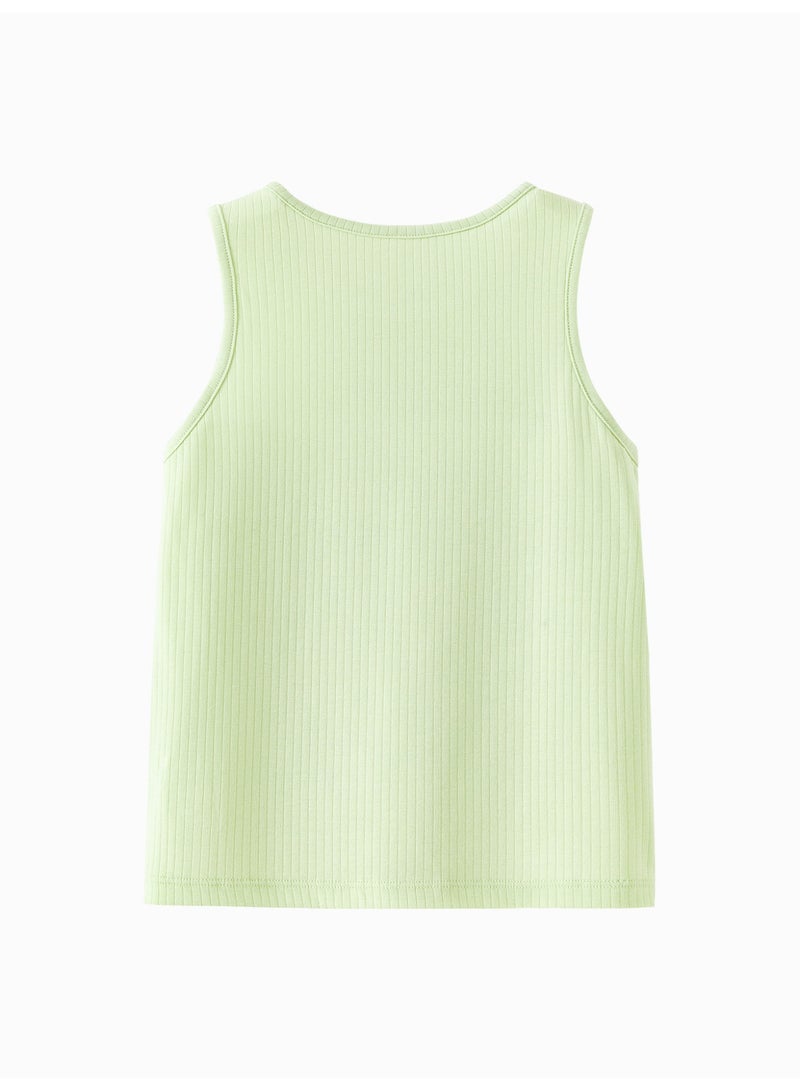 ميني بالا شرشرة لذكور ذات أنابيب ناعمة، طوق رباعي، بلا أكمام، قطعة خفيفة وقابلة للتنفس، تفاصيل أنيقة، رائعة للارتداء اليومي والطبقات الملبس للذكور - Image 2