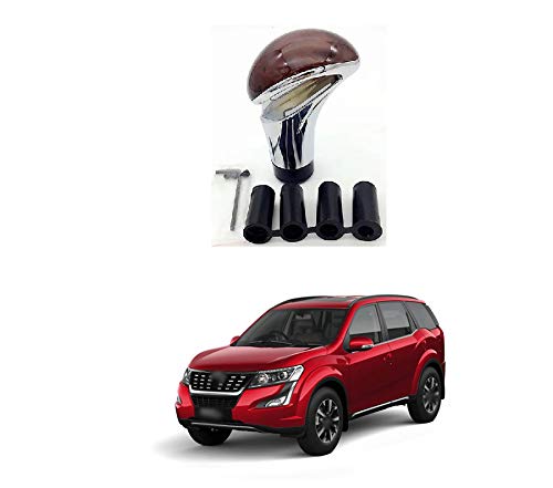 PRIKNIK Wood Texture Car Gear Shifter Lever Manual Modified Shifter Knob Handle Shift Lever Fit with 8mm 10mm 12mm Adapters Compatible with M-ahindra X-U-V 500 - Image 5