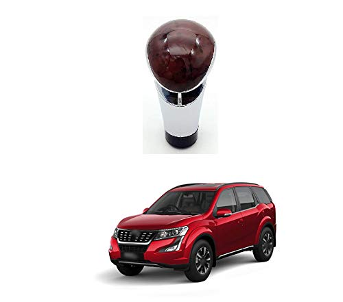 PRIKNIK Wood Texture Car Gear Shifter Lever Manual Modified Shifter Knob Handle Shift Lever Fit with 8mm 10mm 12mm Adapters Compatible with M-ahindra X-U-V 500 - Image 3