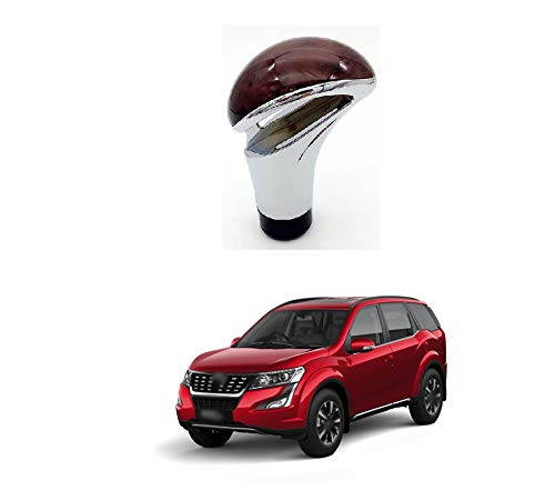 PRIKNIK Wood Texture Car Gear Shifter Lever Manual Modified Shifter Knob Handle Shift Lever Fit with 8mm 10mm 12mm Adapters Compatible with M-ahindra X-U-V 500 - Image 2
