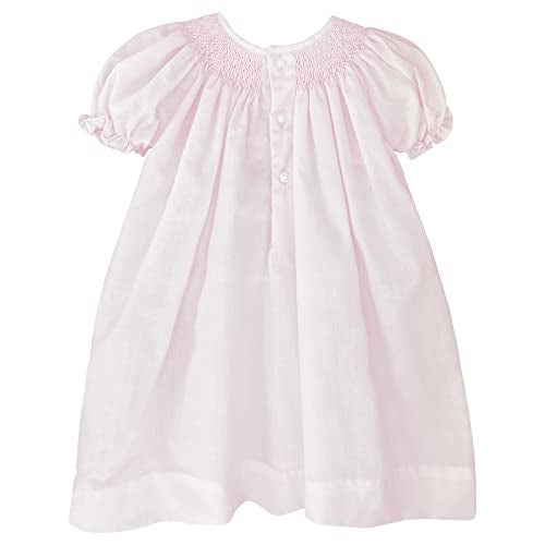 Petit Ami Baby Girls' Bishop Smocked Daydress, 9 Months, Pink - Image 4