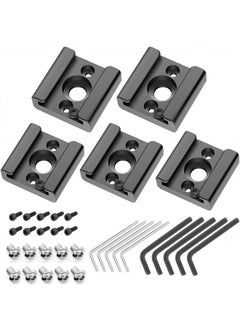 Cold Shoe Mount Adapter Cold Shoe Bracket Standard Shoe Type with 1/4" Thread Hole for Camera DSLR Flash Led Light Monitor Video and More 5Pack