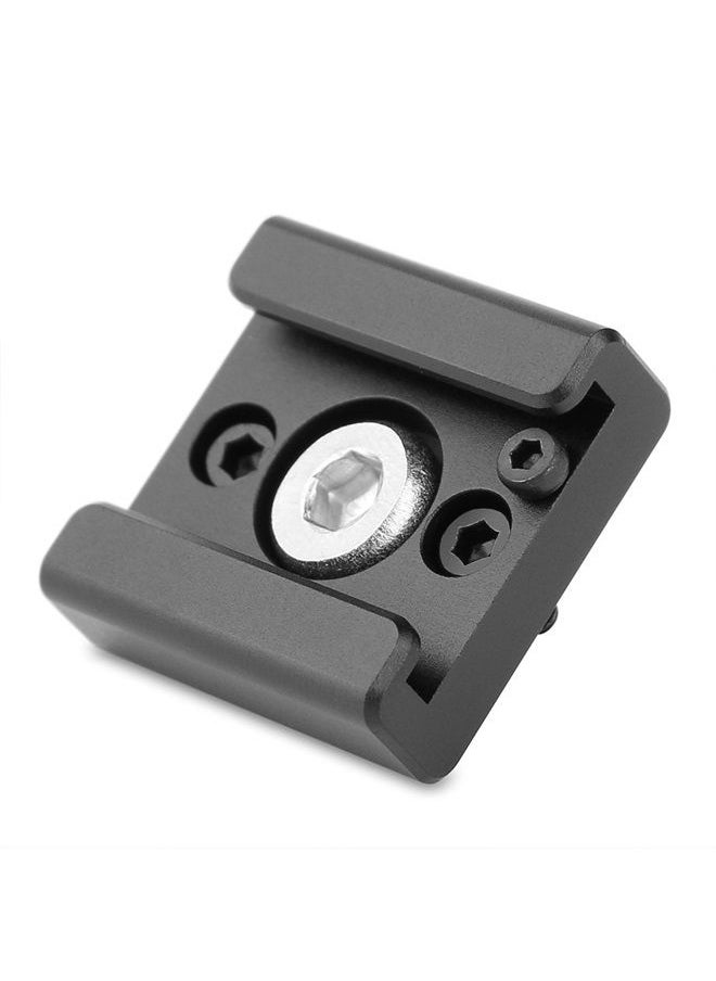 Anwenk - Cold Shoe Mount Adapter Cold Shoe Bracket Standard Shoe Type with 1/4" Thread Hole for Camera DSLR Flash Led Light Monitor Video and More 5Pack - Image 1