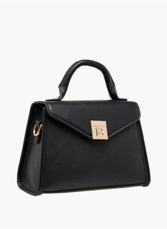 Flora Bella By Shoexpress Women Floral Bella Textured Satchel Bag with Detachable Strap and Flap Closure  - Image 2