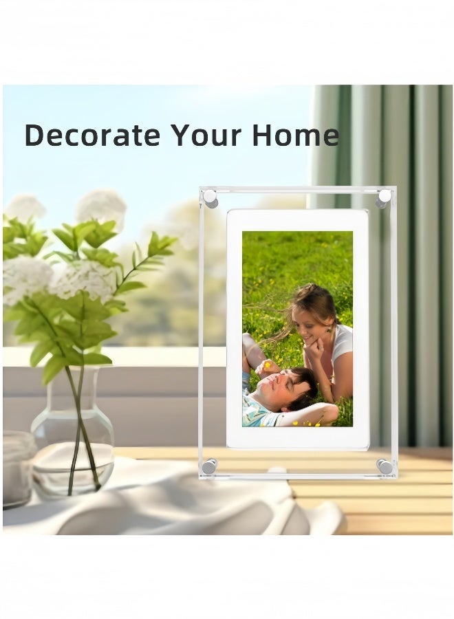 Kibee 5 Inch Digital Picture Frame, Acrylic Video Frame, 4GB Memory, 1200mAh Built-in Battery, Perfect for Home Decor and Heartfelt Gifts - Image 4
