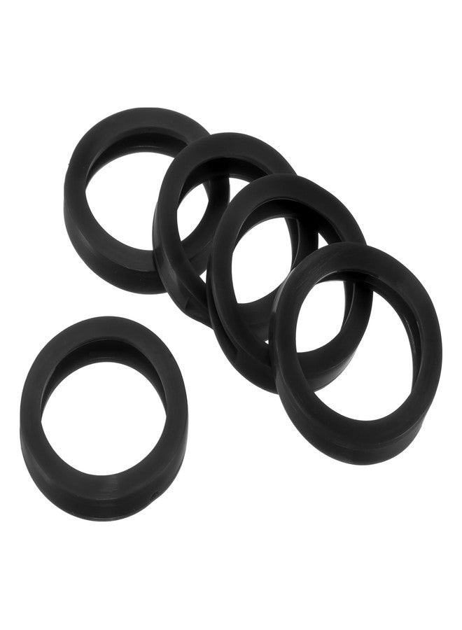 PATIKIL Key Caps Covers Rings, 15 Pack 1.2" Keys Identifiers Covers Coding Tags Marker Round Silicone Sleeve for Office House Apartment, Black - Image 1