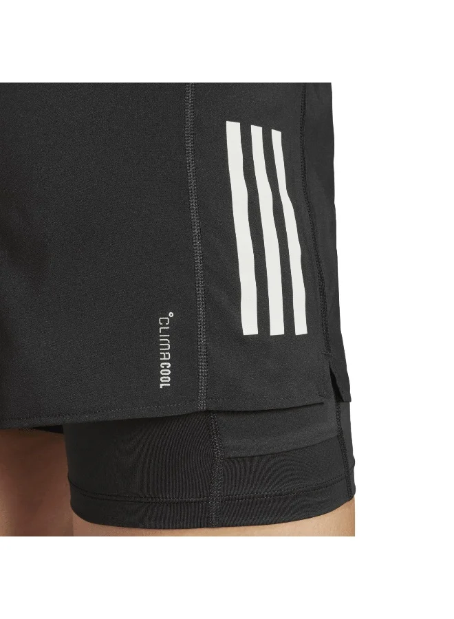 adidas شورت جري نسائي Otr B S 2In1 أسود مقاس XS