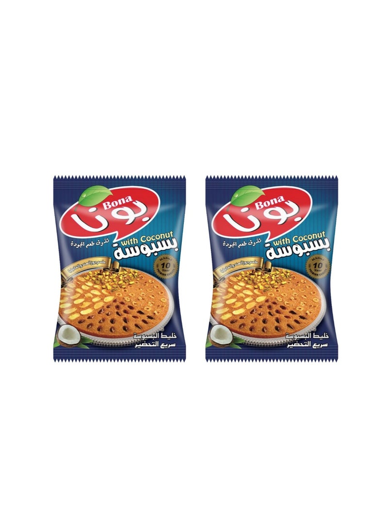 بونا بسبوسة بجوز الهند - 350 جرام - عبوة من 2  - Image 1