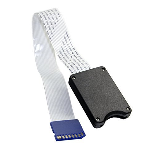 JSER Standard SD SDHC Male to SD Female Extension Memory Card Kit Soft Flat FPC Cable Extender 25cm Compatible for GPS Camera - Image 1