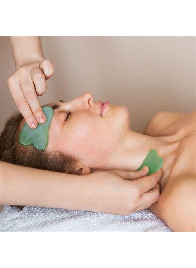 ONWON - Aventurine Gua Sha Scraping Massage Board Tool Natural Jade Stone Guasha Board for Face Body Skin Caring Spa Therapy Trigger Point Treatment Soft Tissue Mobilization Tool - Image 1