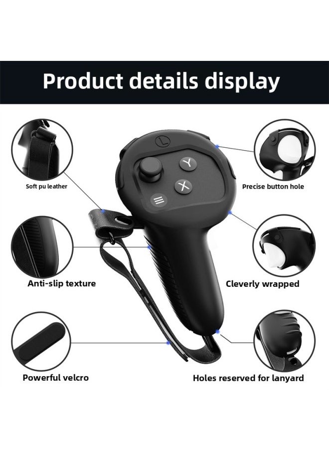 Generic Applicable To Oculus/Meta Quest 3 Handle Silicone Protective Cover Without Blocking Signal Vr Game Accessories-Product Color:White  - Image 3