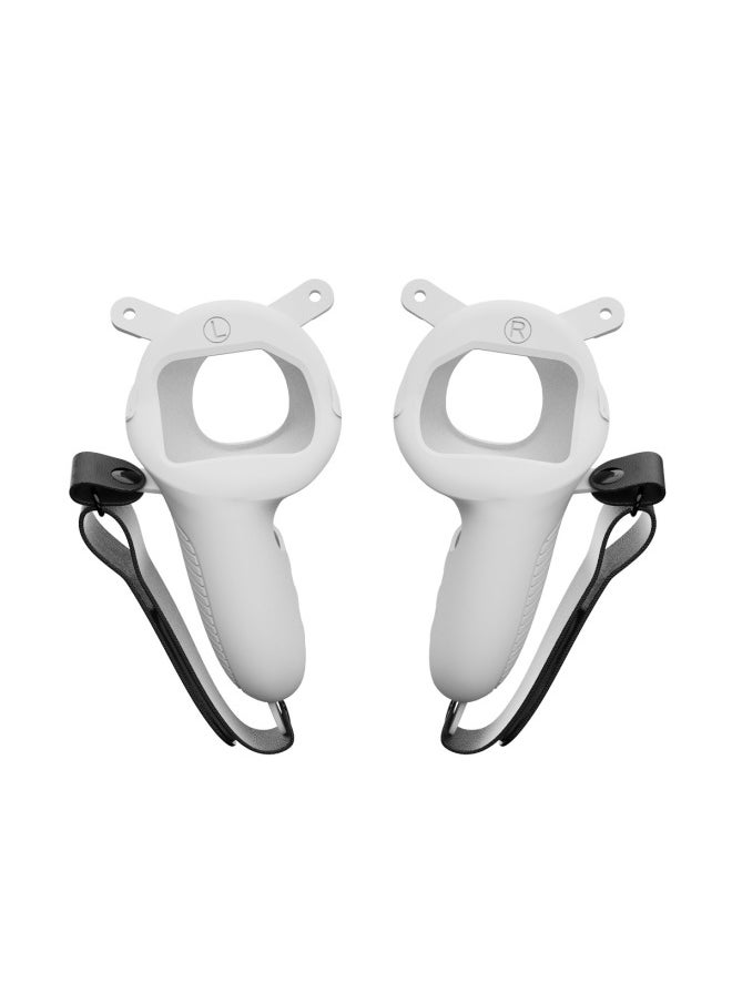 Generic Applicable To Oculus/Meta Quest 3 Handle Silicone Protective Cover Without Blocking Signal Vr Game Accessories-Product Color:White  - Image 1