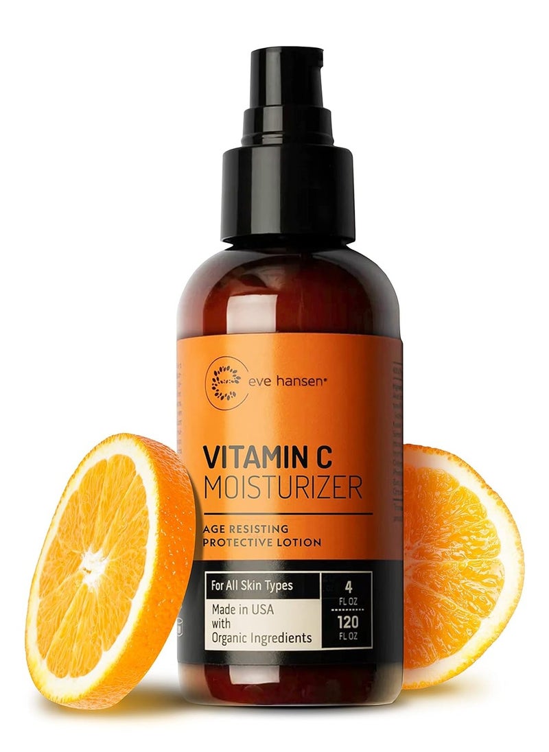 Eve Hansen Eve Hansen Vitamin C Face Moisturizer - Lightweight Hydrating Cream with Vitamin B, Green Tea, Jojoba Oil - Cruelty-Free & Natural Ingredients - 4 oz  - Image 1